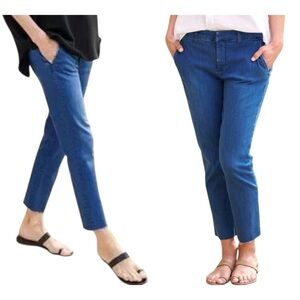 Frank & Eileen Wicklow Italian Denim Cropped Jeans